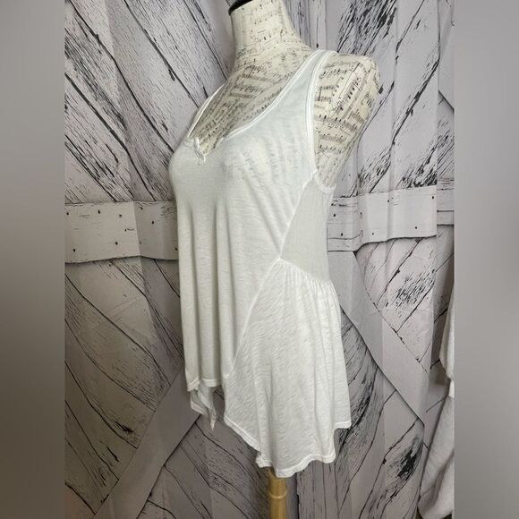 Splendid Shark Bite Tank Top White XS - Picture 3 of 6